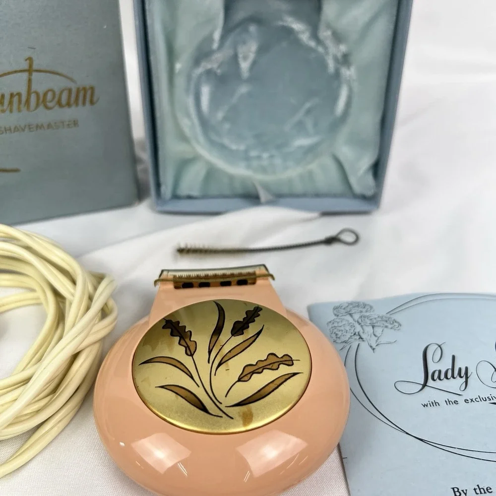 Lady Sunbeam Shavemaster LS1 Coral Electric‎ Razor w Box